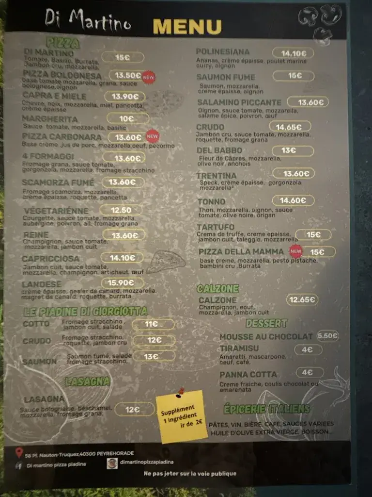 Menu_Di Martino Pizza & Piadina_Peyrehorade_image_1