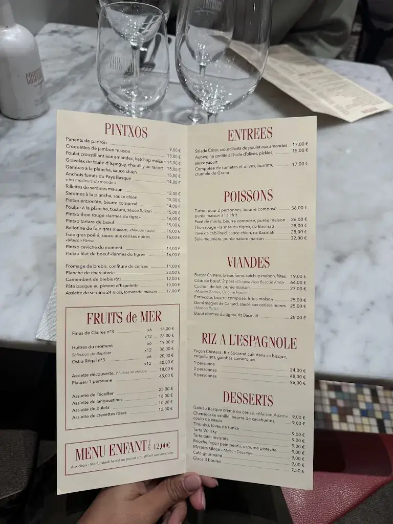 Menu_Chistera & Coquillages_Biarritz_image_3