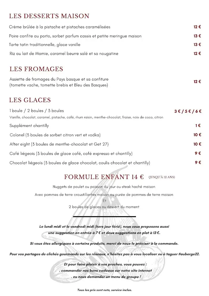 Menu_Auberge 22_Biarritz_immagine_1