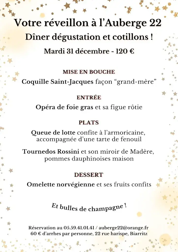 Menu_Auberge 22_Biarritz_immagine_4