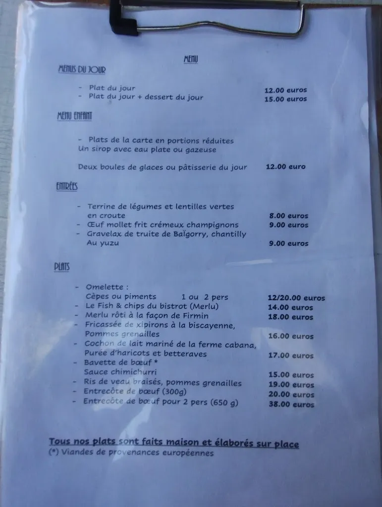 Menu_Bistrot Zingué_Biarritz_image_2