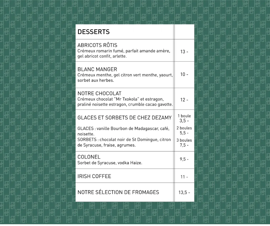 Menu_Bistrot du Haou_Biarritz_image_4