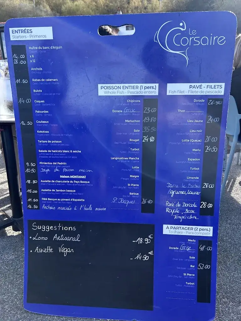 Menu_Restaurant Le Corsaire_Biarritz_image_3