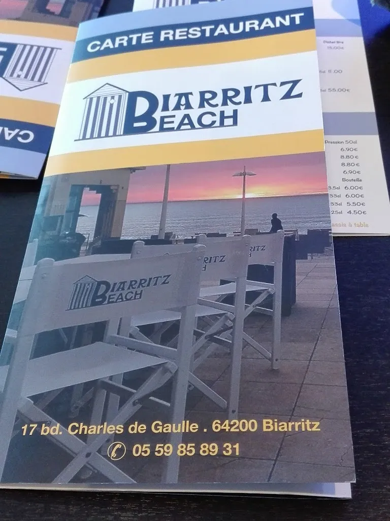 Menu_RESTAURANT BIARRITZ BEACH_Biarritz_image_2
