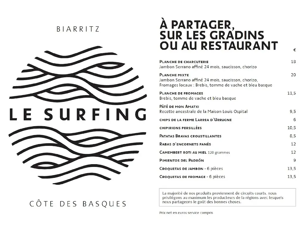 Menu_LE SURFING BIARRITZ_Biarritz_image_4