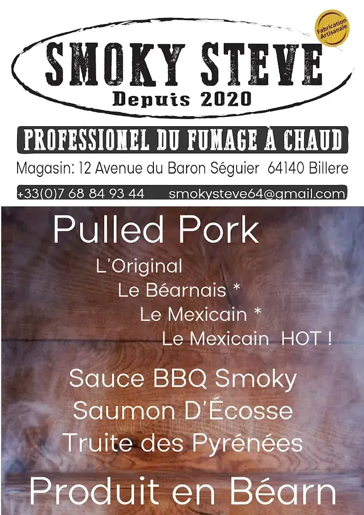 Menu_Smoky Steve_Billère_image_2