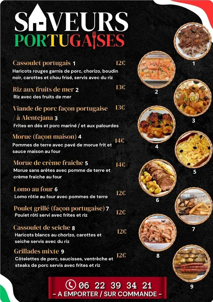 Menu_Saveurs Portugaises_Billère_image_2