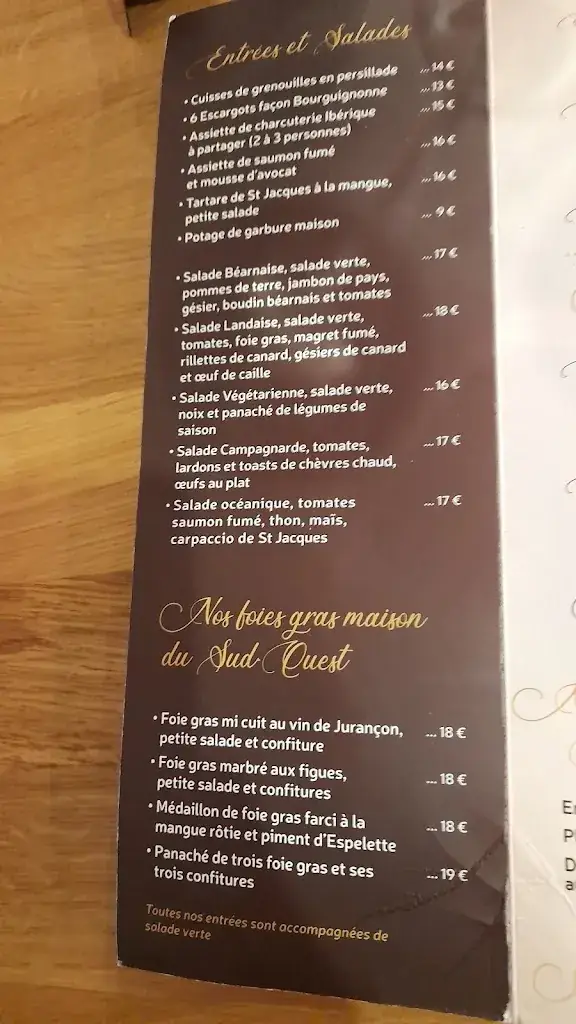 Menu_Restaurant O'Gascon_Pau_image_2