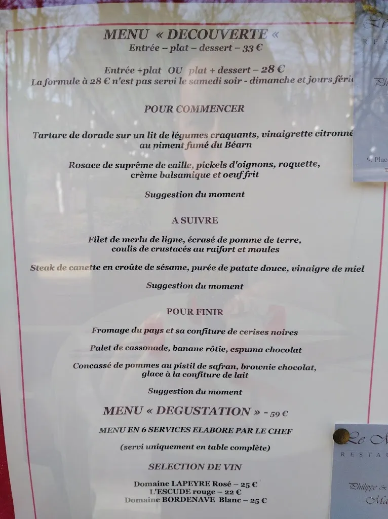 Menu_m Restaurant_Pau_image_4