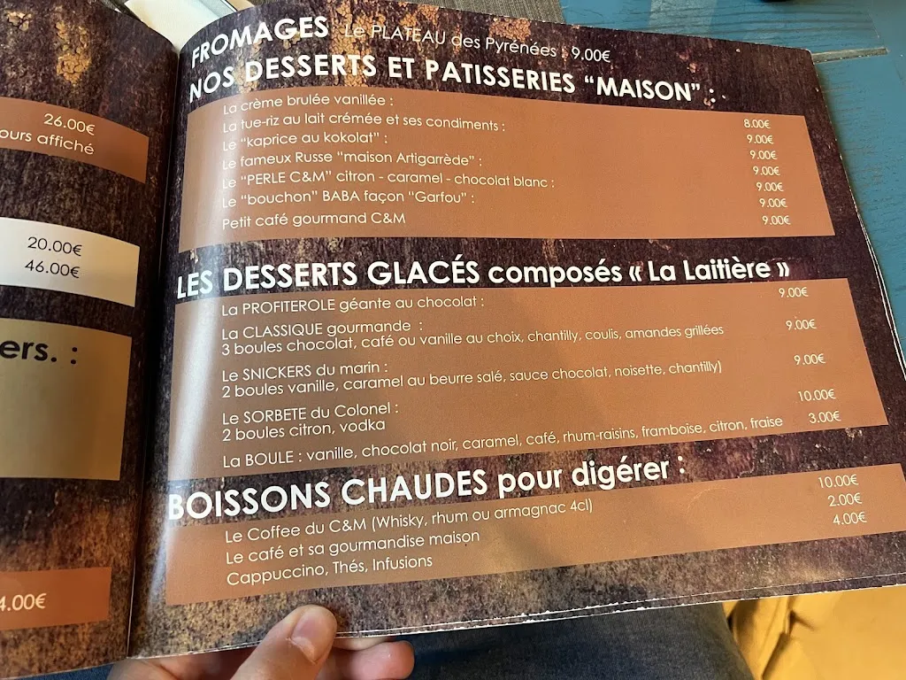 Menu_Restaurant Cotes & Mer_Pau_image_2