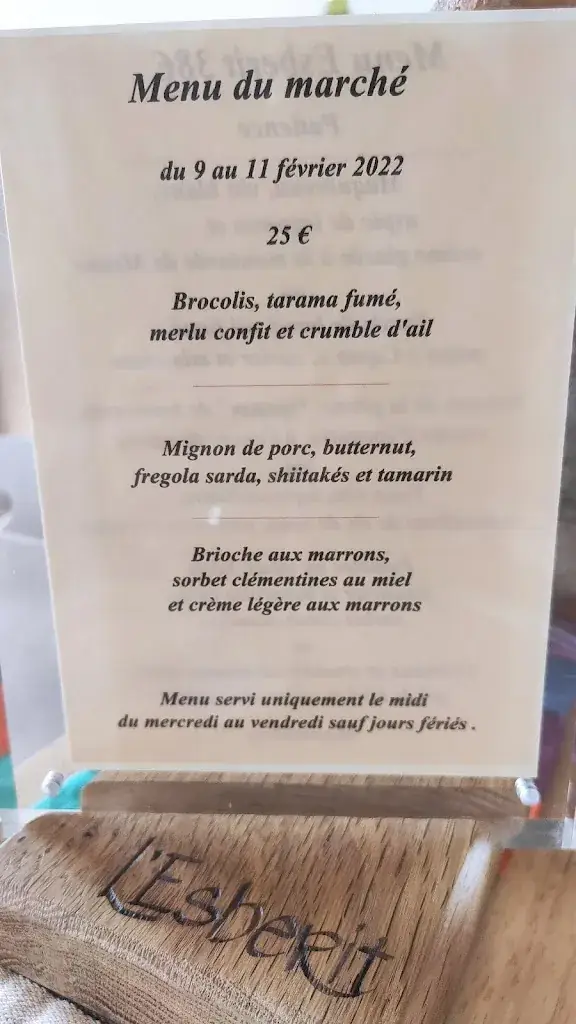 Menu_L'Esberit_Bizanos_image_2