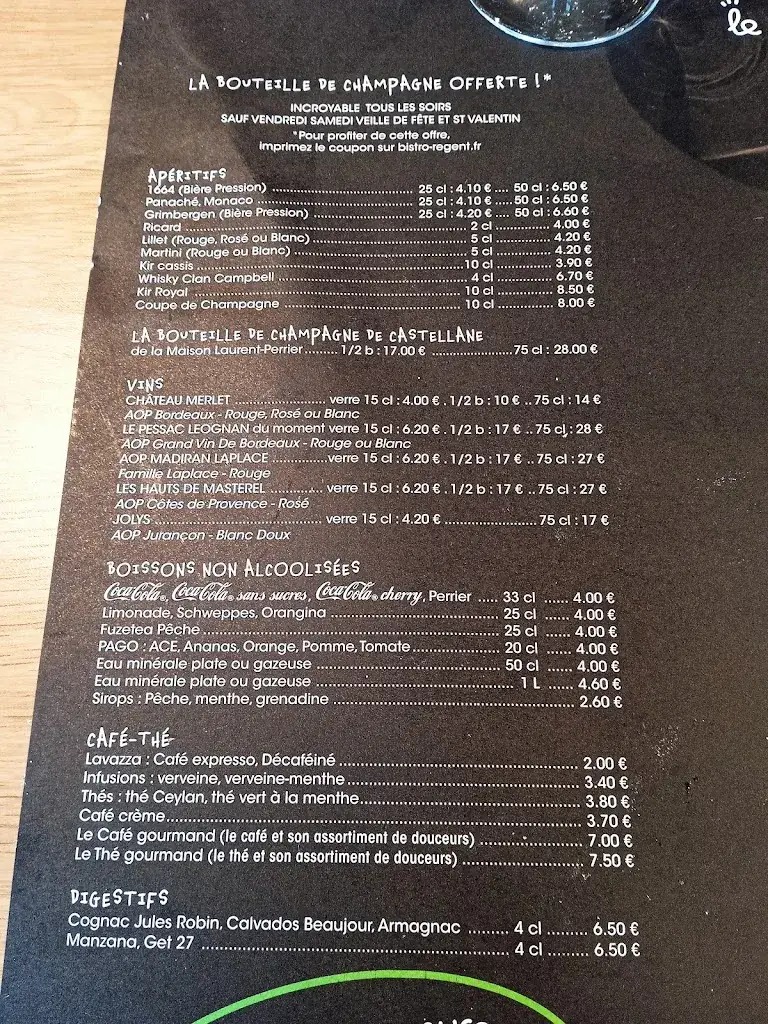 Menu_Bistro Régent PAU - BIZANOS_Bizanos_image_3