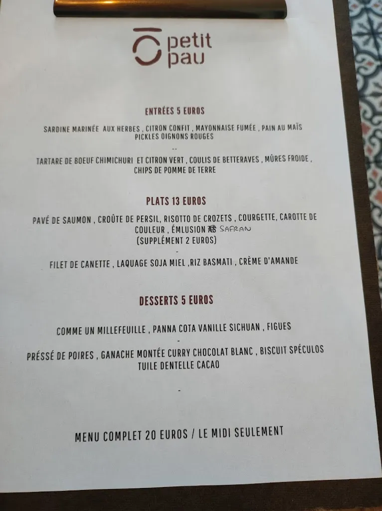 Menu_Ô petit pau_Pau_image_4