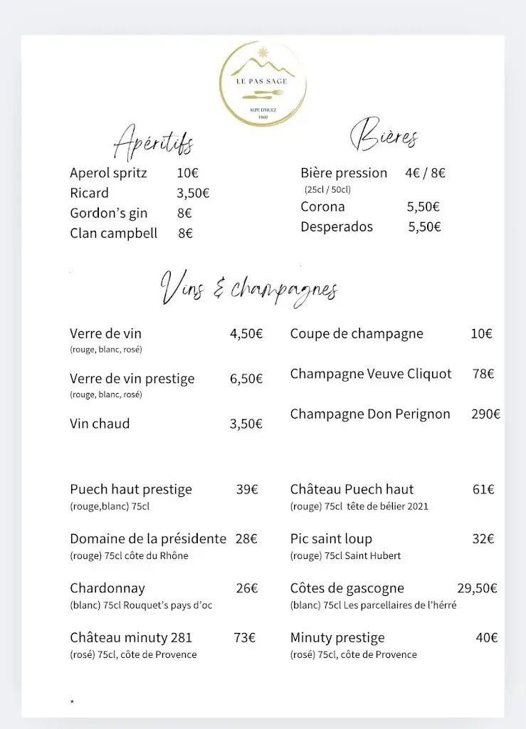 Menu_Le Pas Sage_Huez_image_1