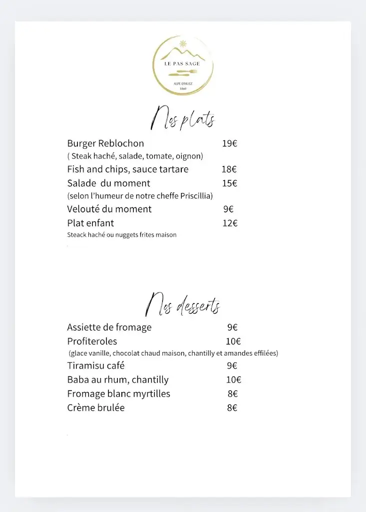 Menu_Le Pas Sage_Huez_image_2