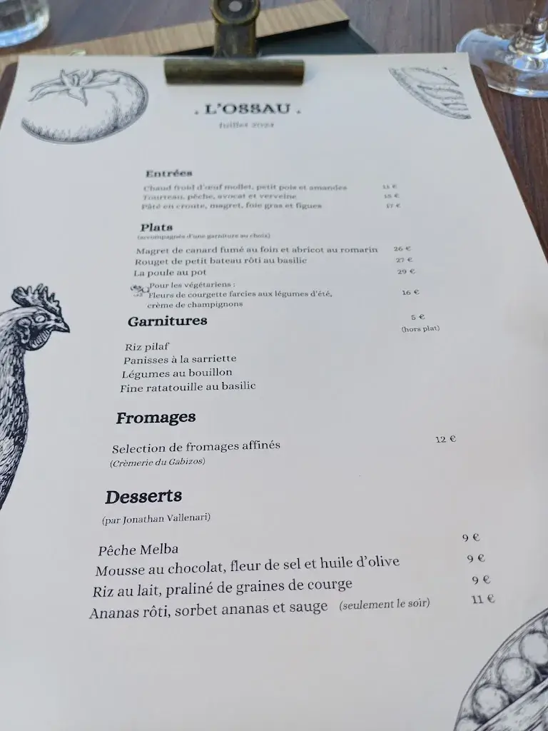 Menu_L'Ossau Restaurant_Pau_image_4