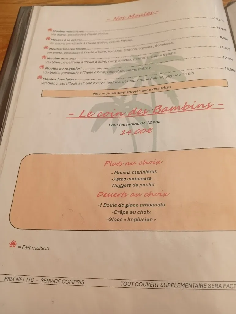 Menu_La Playa_Biscarrosse_image_2