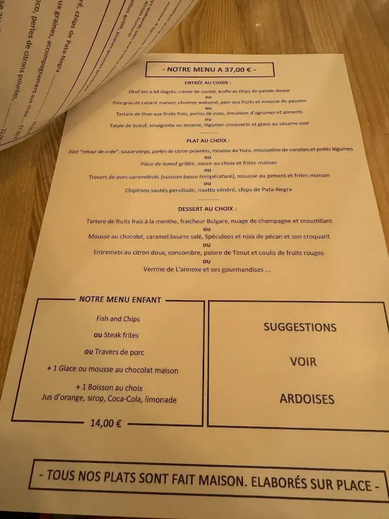 Menu_L'annexe_Biscarrosse_image_3