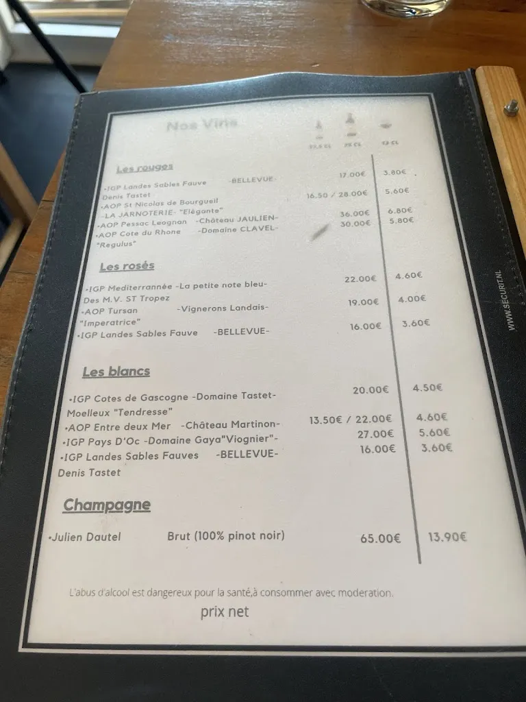 Menu_Le bord de plage_Biscarrosse_image_2