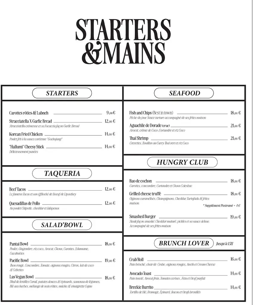 Menü_Surf Palace_Biscarrosse_Bild_1