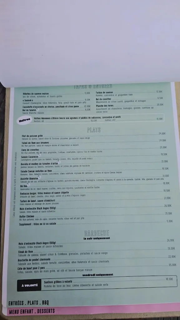 Menu_La siesta_Biscarrosse_image_2