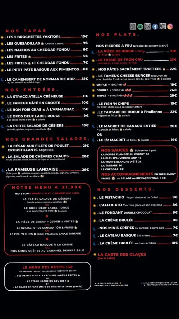 Menu_LE QG BISCA_Biscarrosse_image_1