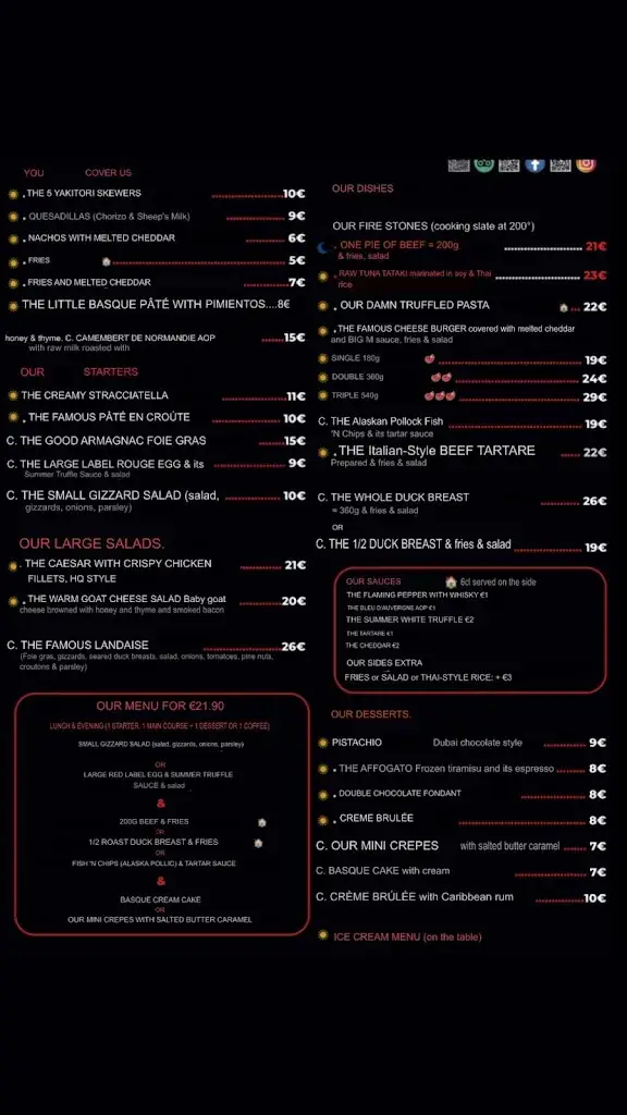 Menu_LE QG BISCA_Biscarrosse_image_2