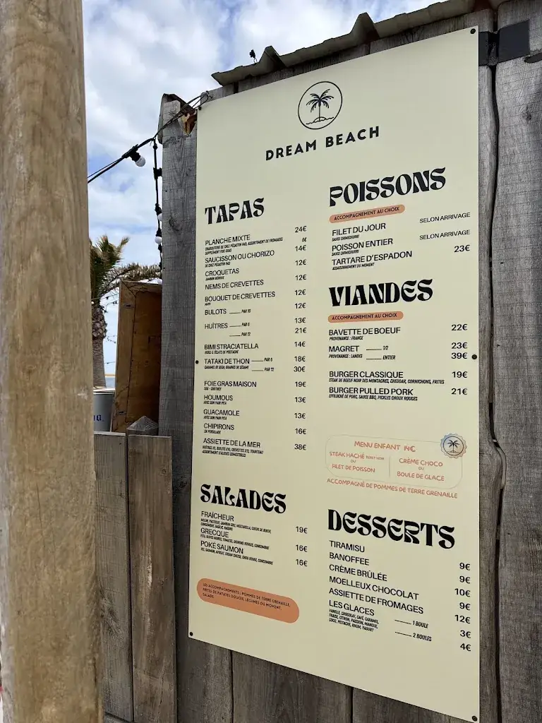 Menu_Dream Beach_Biscarrosse_image_1