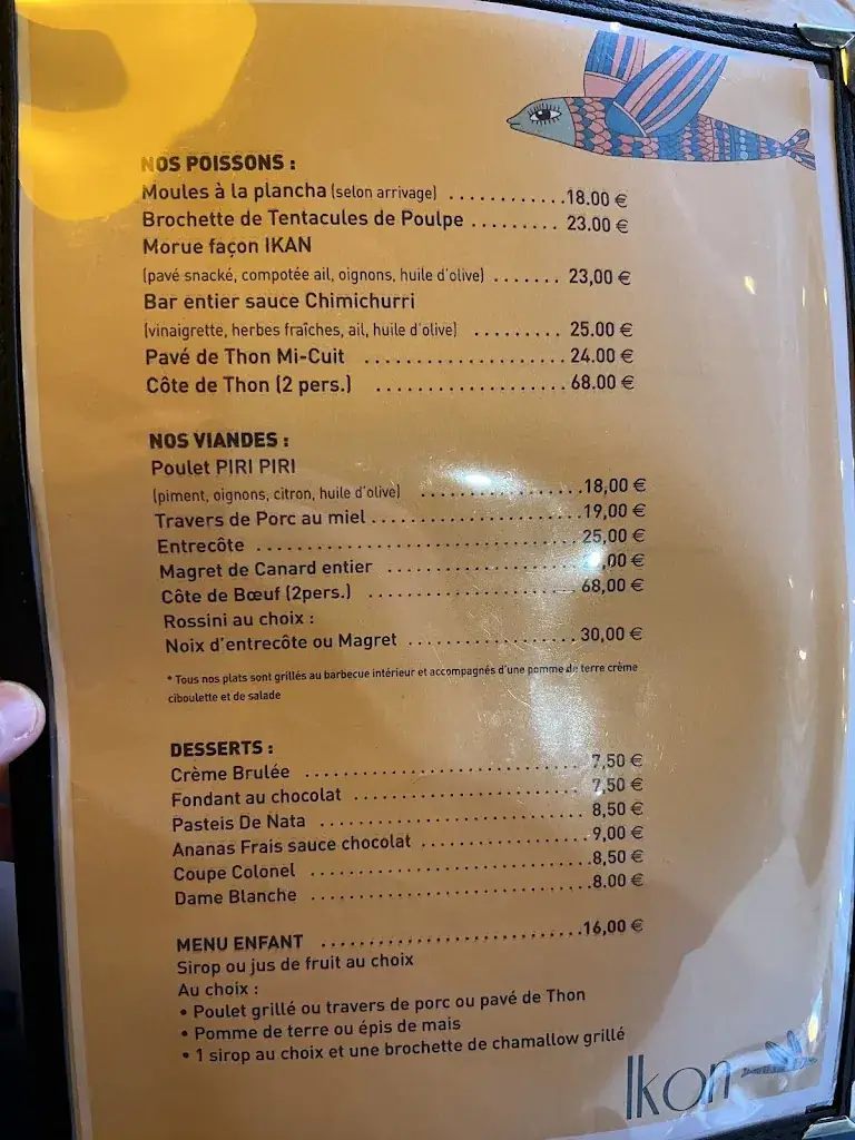 Menu_IKAN Restaurant_Biscarrosse_image_2