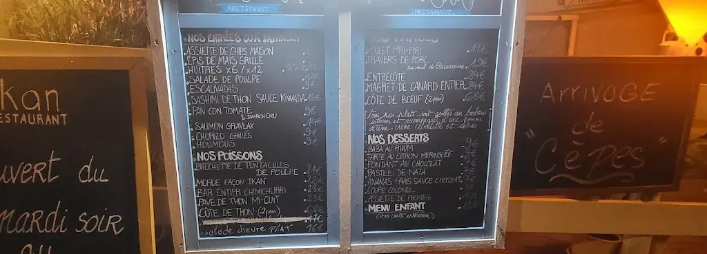 Menu_IKAN Restaurant_Biscarrosse_image_4