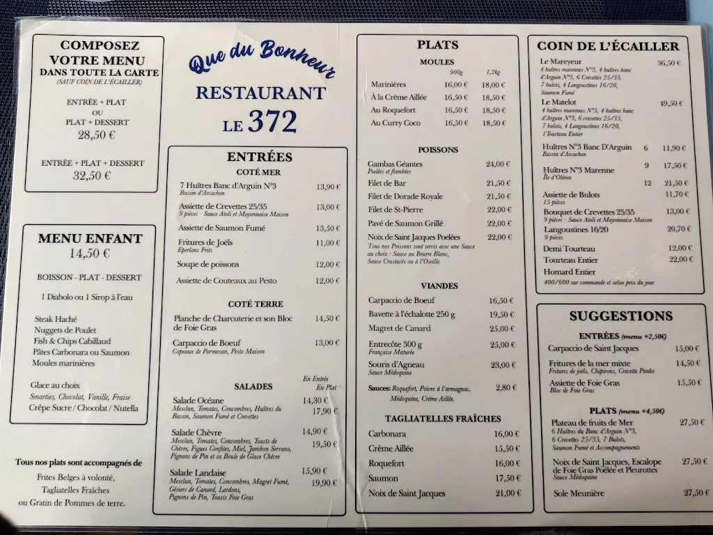 Menu_Le 372_Biscarrosse_image_3