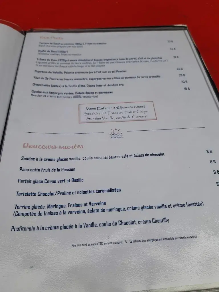 Menu_Restaurant Bar Plage L'Idylle_Biscarrosse_image_4