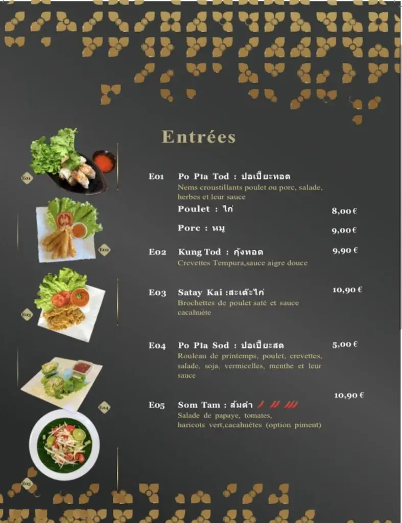 Menu_Sri Siam_Biscarrosse_image_3