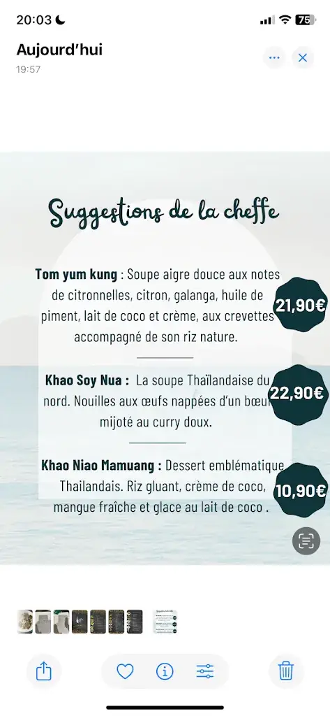 Menu_Sri Siam_Biscarrosse_image_4