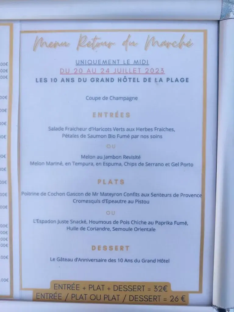 Menu_Restaurant Bar de la Plage_Biscarrosse_image_3