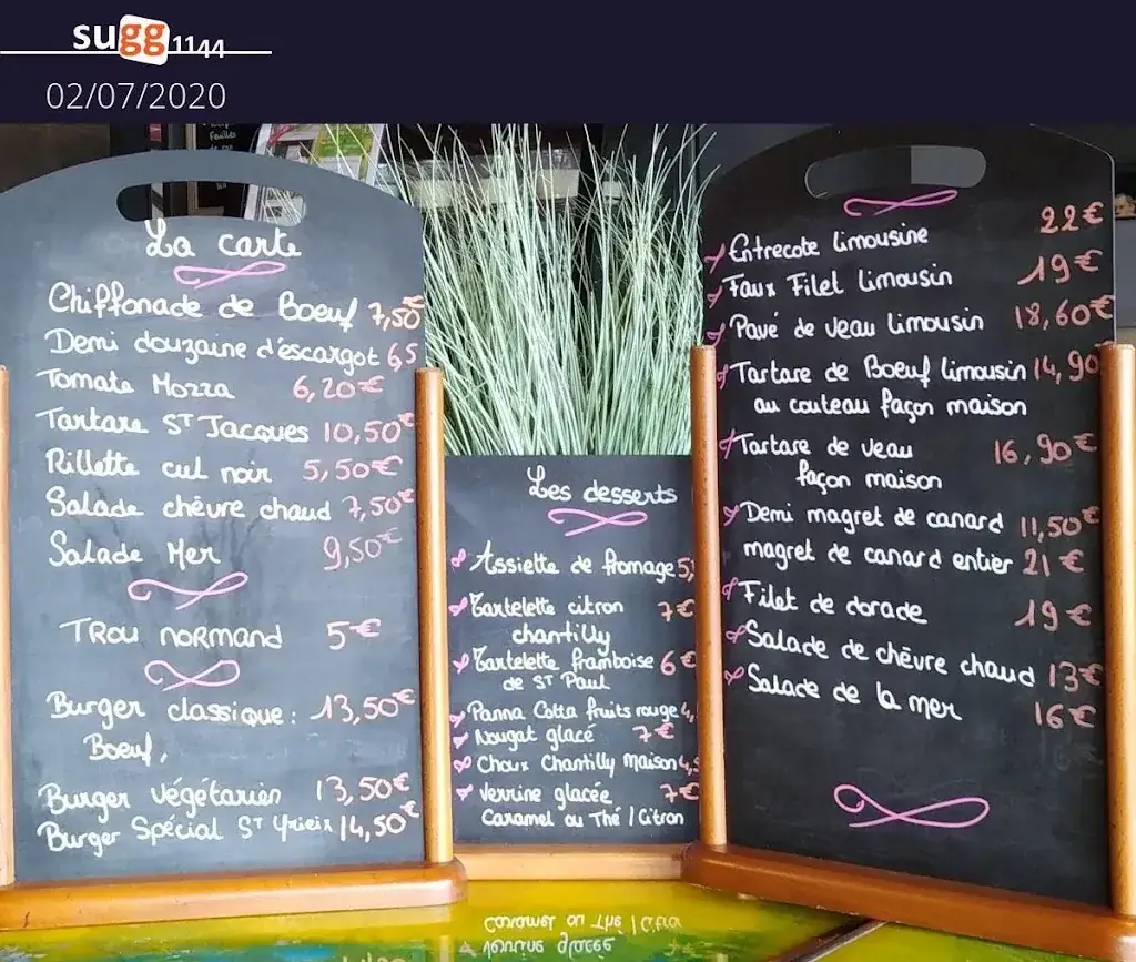 Menu_Restaurant L’Helix_Boisseuil_image_4