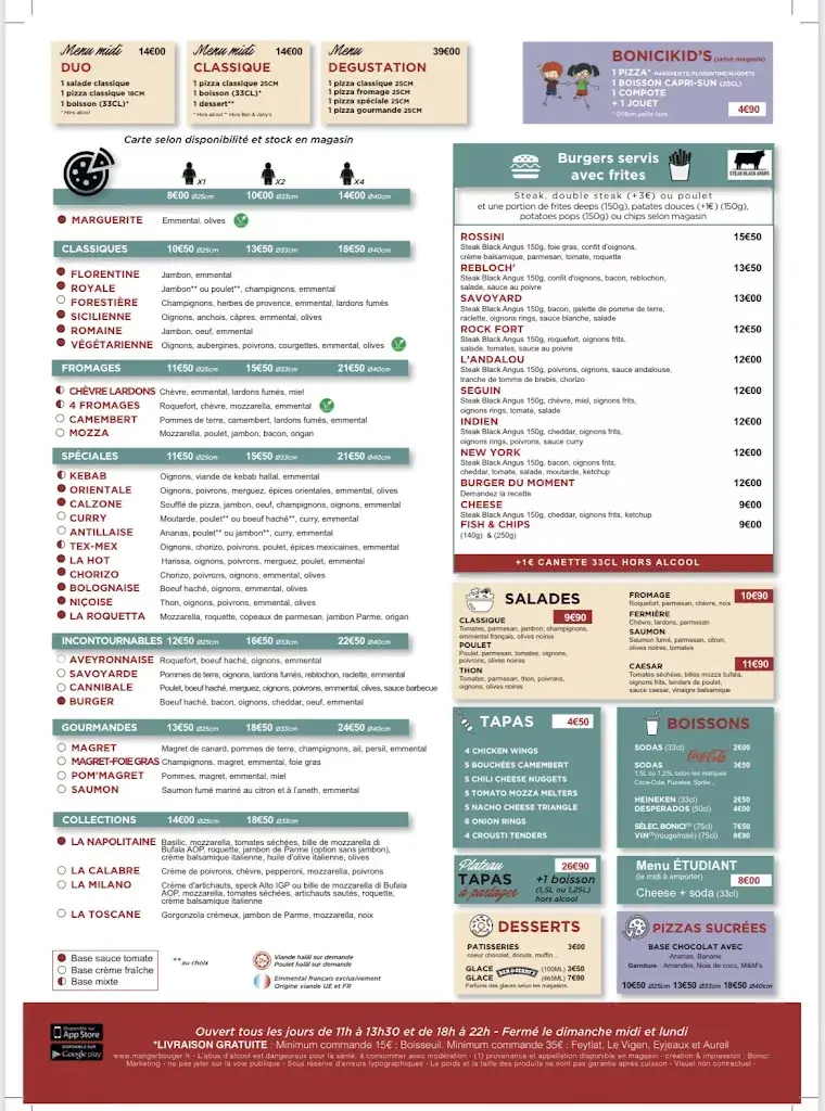 Menu_pizza bonici boisseuil_Boisseuil_image_3