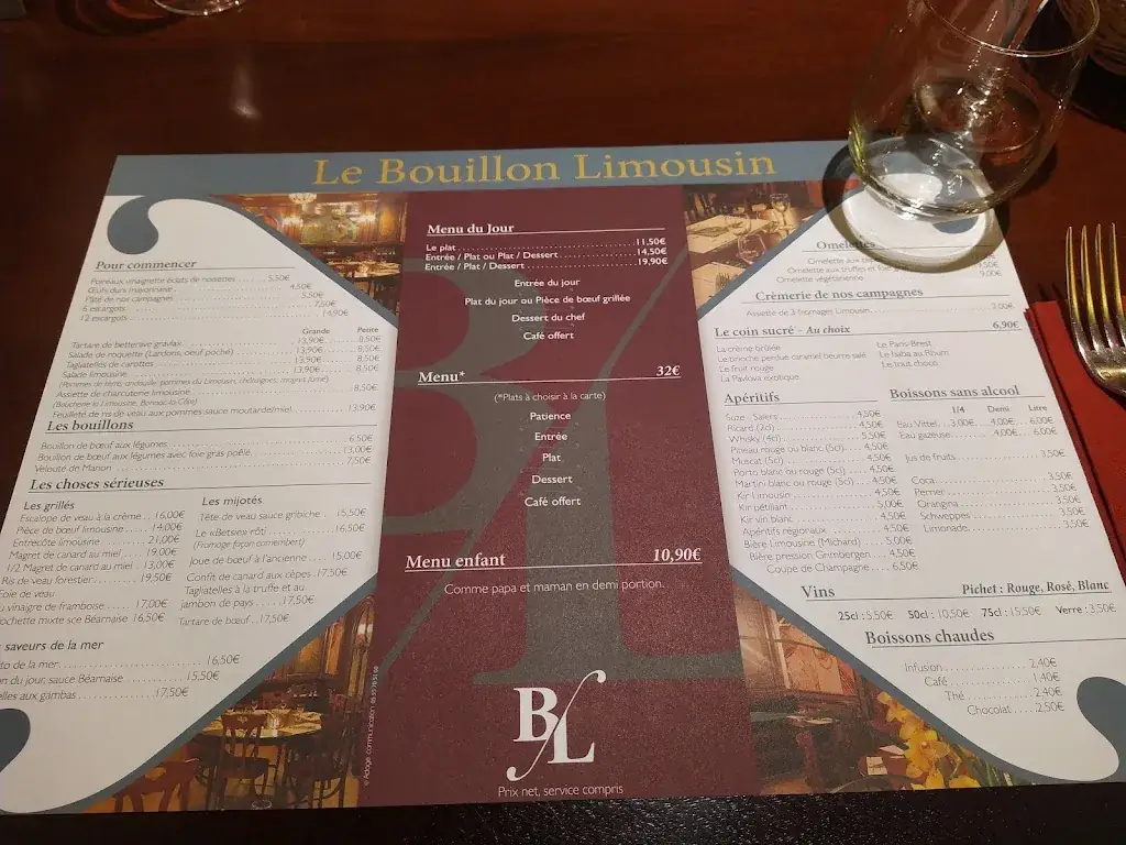 Menu_Le Bouillon Limousin_Limoges_image_2