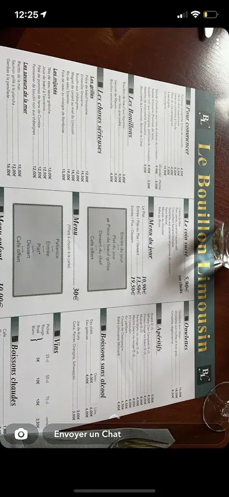 Menu_Le Bouillon Limousin_Limoges_image_3