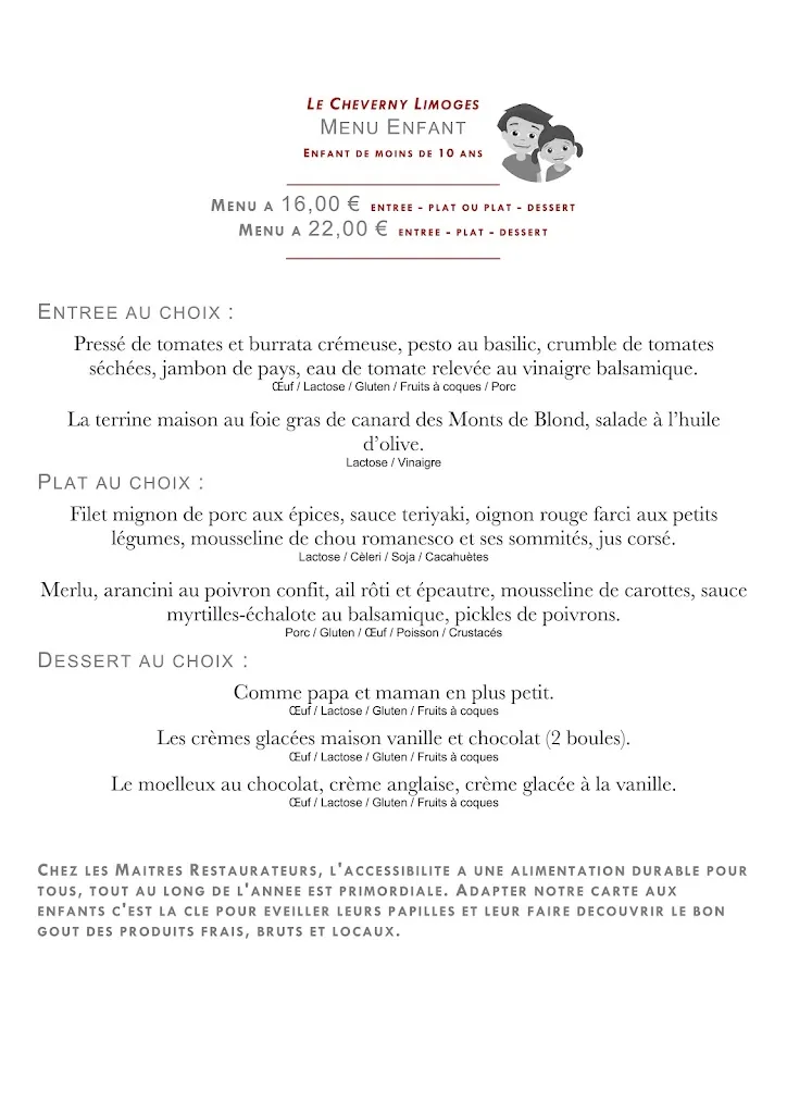 Menu_Le Cheverny_Limoges_image_4
