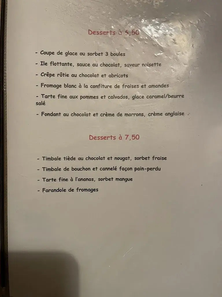 Menu_LA TIMBALE_Limoges_image_2