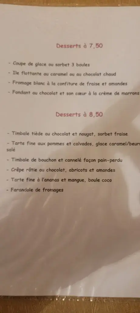 Menu_LA TIMBALE_Limoges_image_3