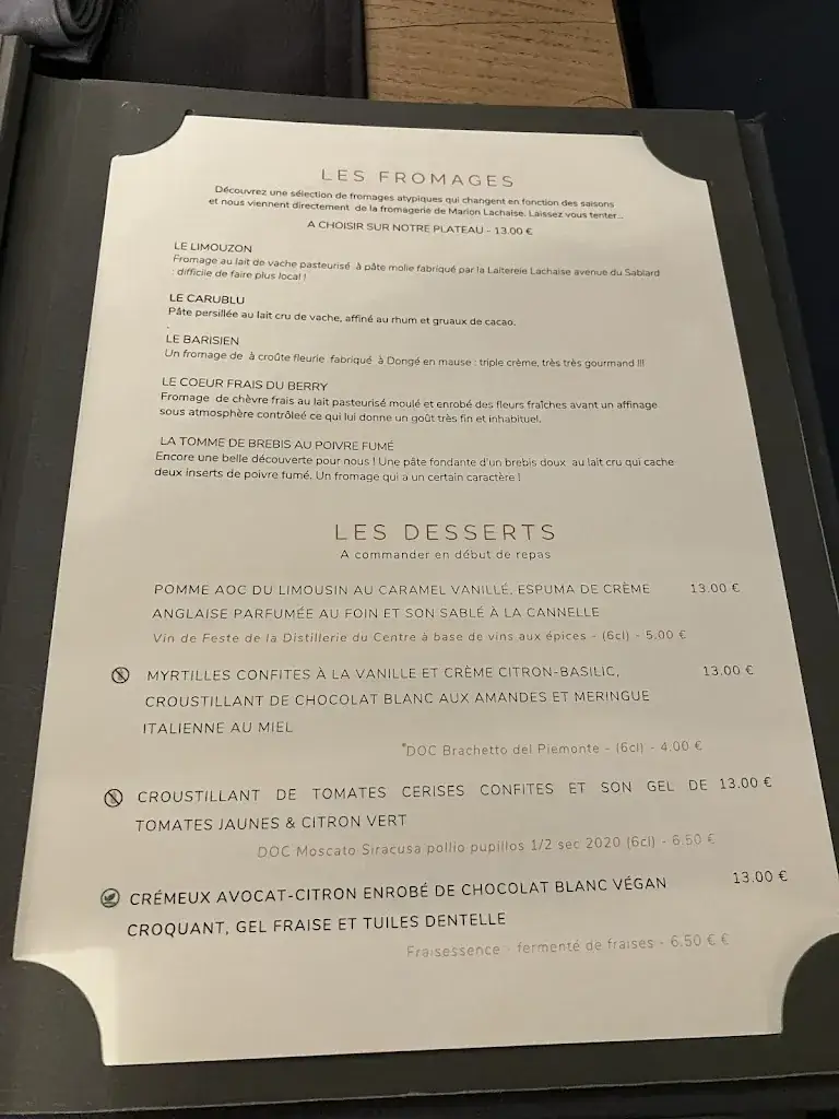 Menu_Le Pont Saint Etienne_Limoges_image_3