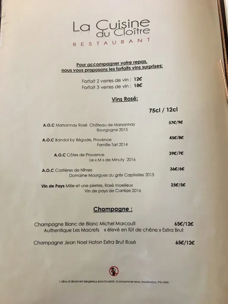 Menu_La cuisine du Cloître_Limoges_image_4