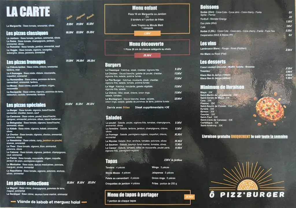 Menu_O Pizz Burger_Blaye_image_1