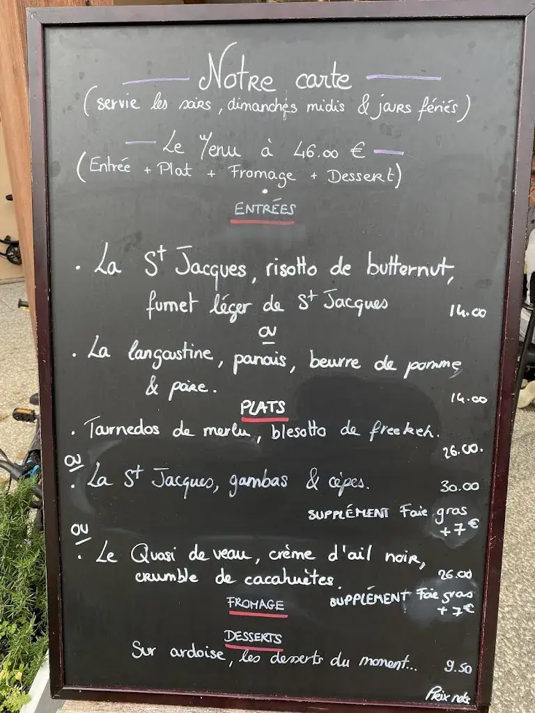 Menu_La table de P'tit Ju_Vieux-Boucau-les-Bains_image_1