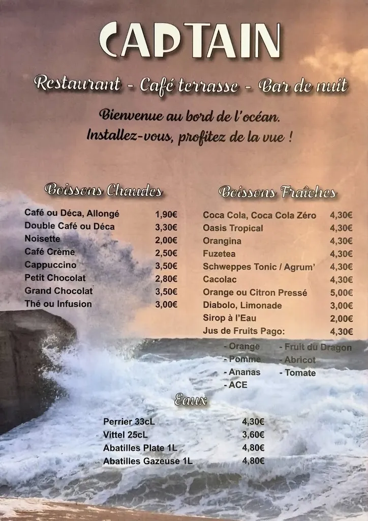 Menu_Captain Bar Restaurant_Vieux-Boucau-les-Bains_image_4