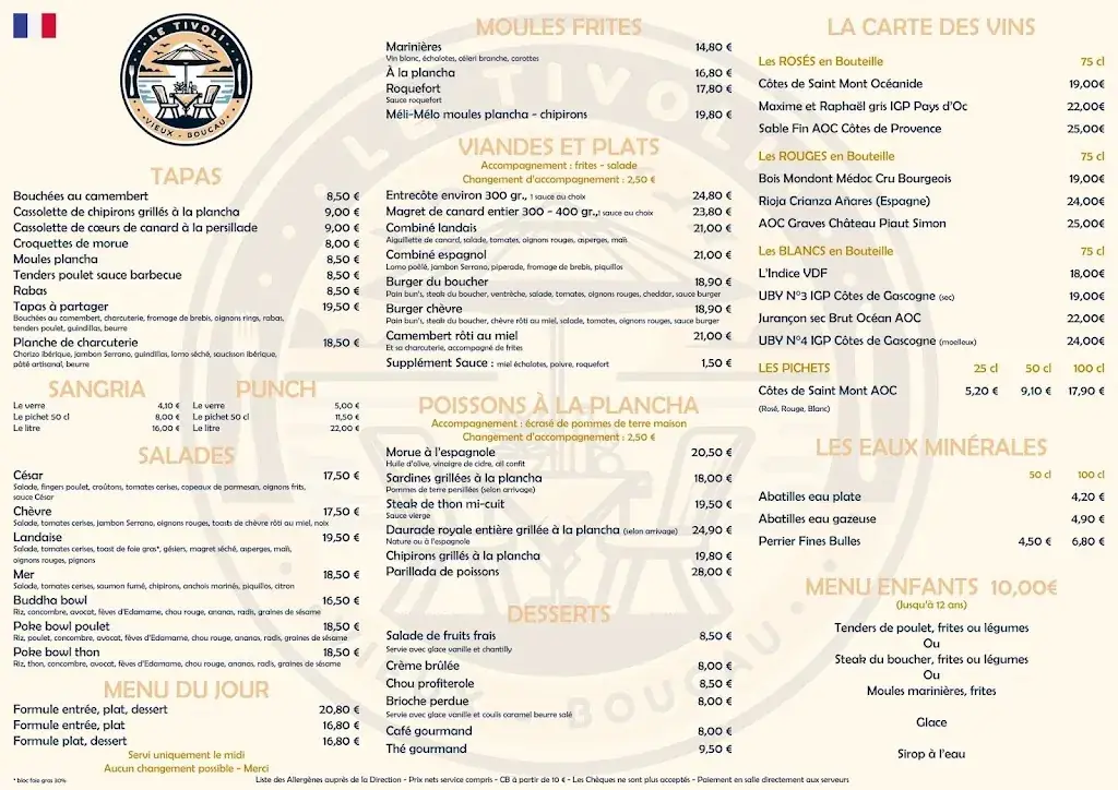 Menu_Tivoli_Vieux-Boucau-les-Bains_image_1