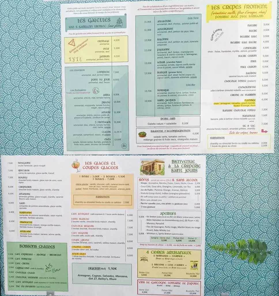 Menu_Crêperie Saint Jours_Vieux-Boucau-les-Bains_immagine_1