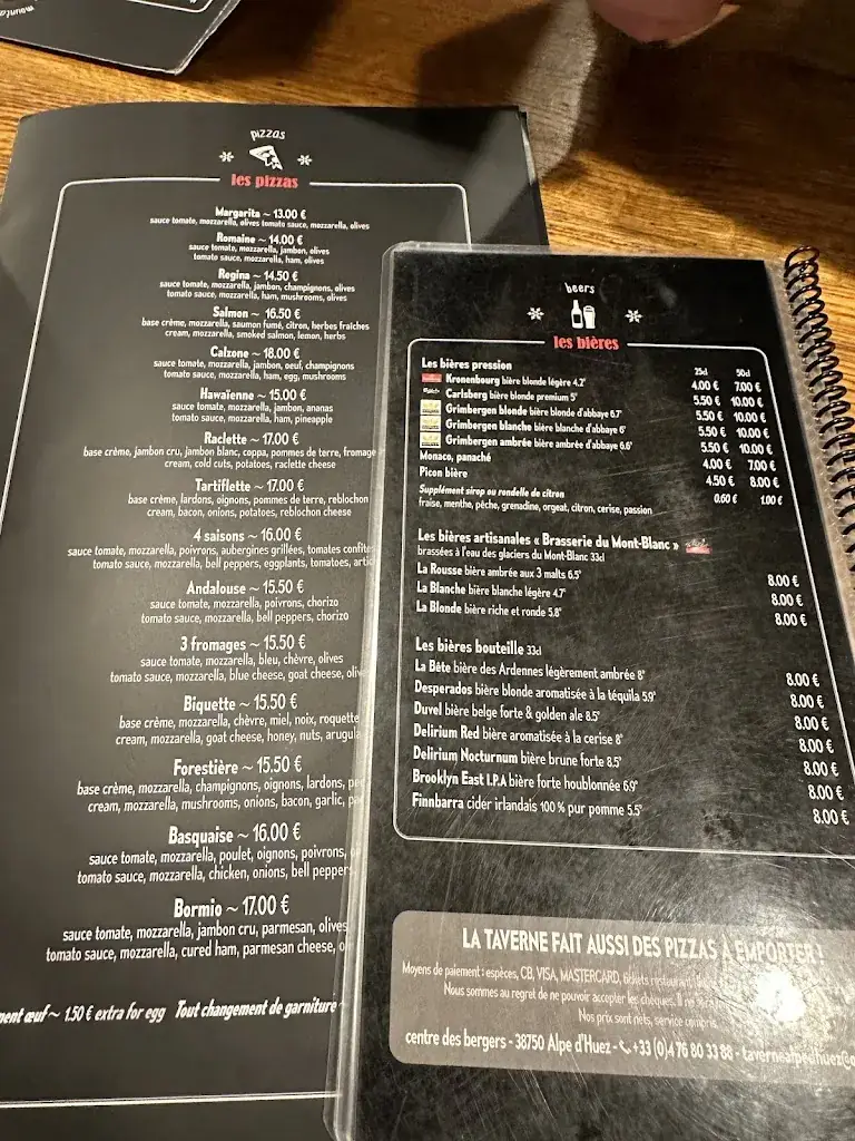 Menu_La Taverne des Bergers_38750_image_2